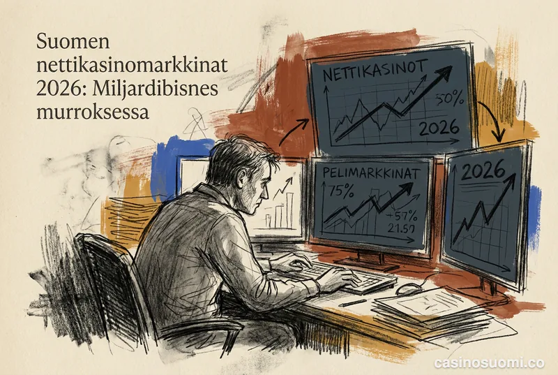 Suomen nettikasinomarkkinat 2026: Miljardibisnes murroksessa